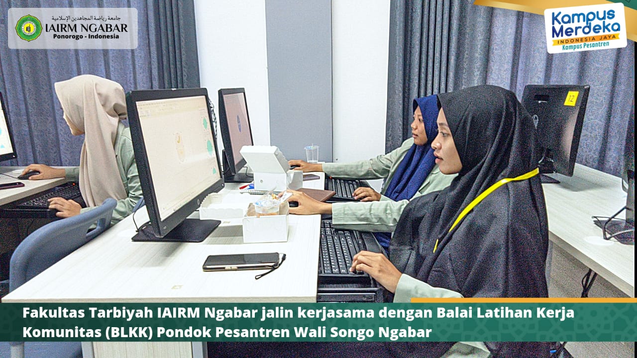 Fakultas Tarbiyah IAIRM Ngabar tingkatkan skill mahasiswa di BLKK Pondok Pesantren Wai Songo Ngabar.