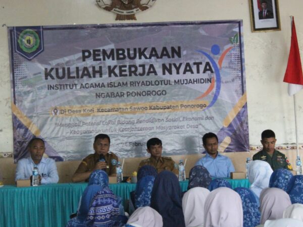 Pembukaan Kuliah Kerja Nyata (KKN) Kampus IAIRM Ngabar di Desa Kori Kecamatan Sawoo Kabupaten Ponorogo Th. 2025