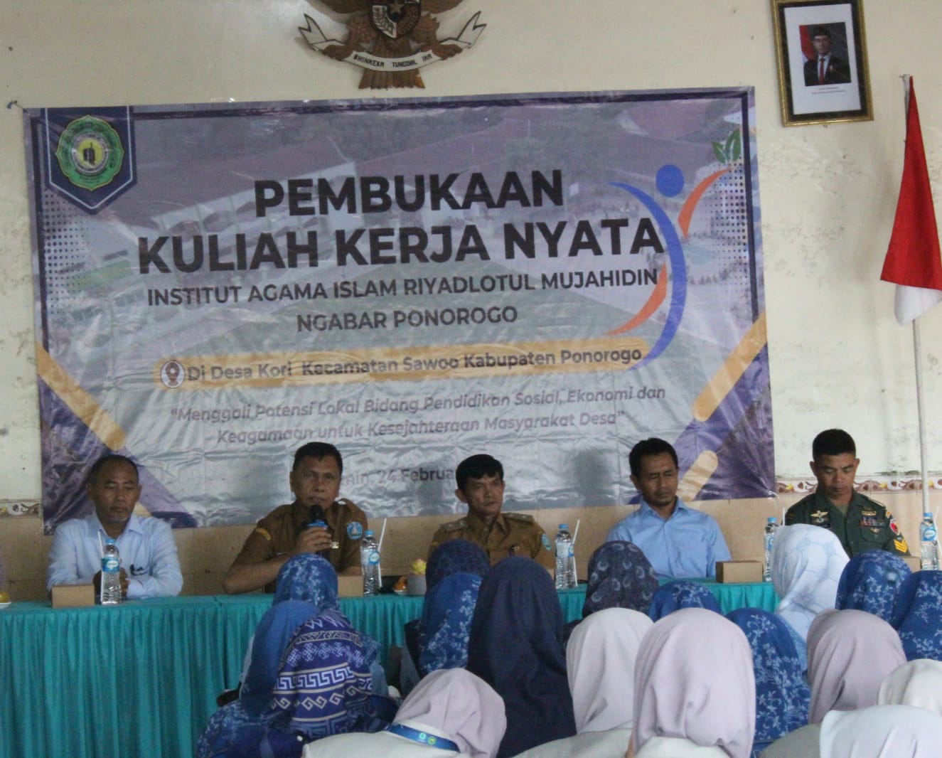 Pembukaan Kuliah Kerja Nyata (KKN) Kampus IAIRM Ngabar di Desa Kori Kecamatan Sawoo Kabupaten Ponorogo Th. 2025