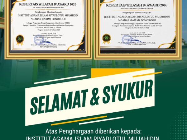 IAIRM Ngabar Raih Dua Penghargaan Bergengsi pada Kopertais Wilayah IV Award 2026