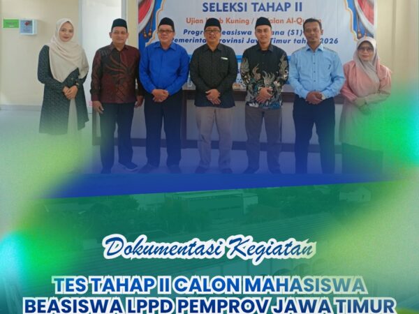 Tes Tahap II Calon Mahasiswa Beasiswa LPPD Pemprov Jatim