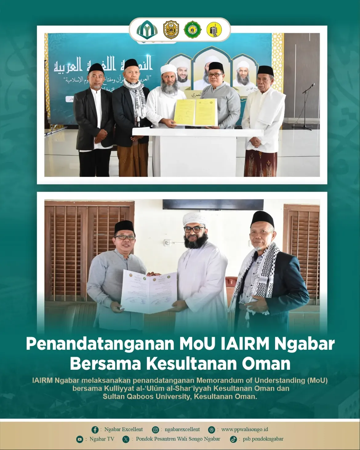 Seminar Internasional Bahasa Arab dan Penguatan Kerja Sama Internasional IAI Riyadlotul Mujahidin Ngabar dengan Kesultanan Oman Seminar Internasional Bahasa Arab dan Penguatan Kerja Sama Internasional IAI Riyadlotul Mujahidin Ngabar dengan Kesultanan Oman